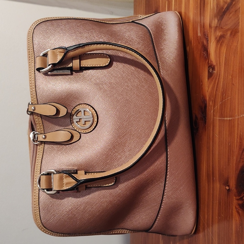 Giani Bernini rose gold satchel